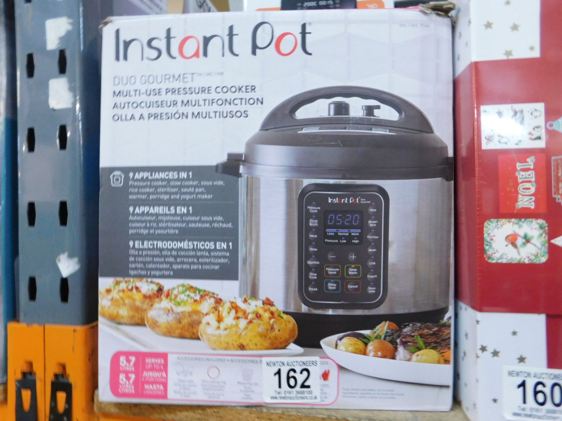 1 BOXED INSTANT POT DUO SV 9 IN 1 ELECTRIC PRESSURE COOKER 5.7L RRP Â£115