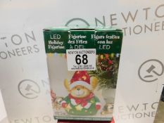 1 BOXED LED HOLIDAY FIGURINE RRP Â£11.99