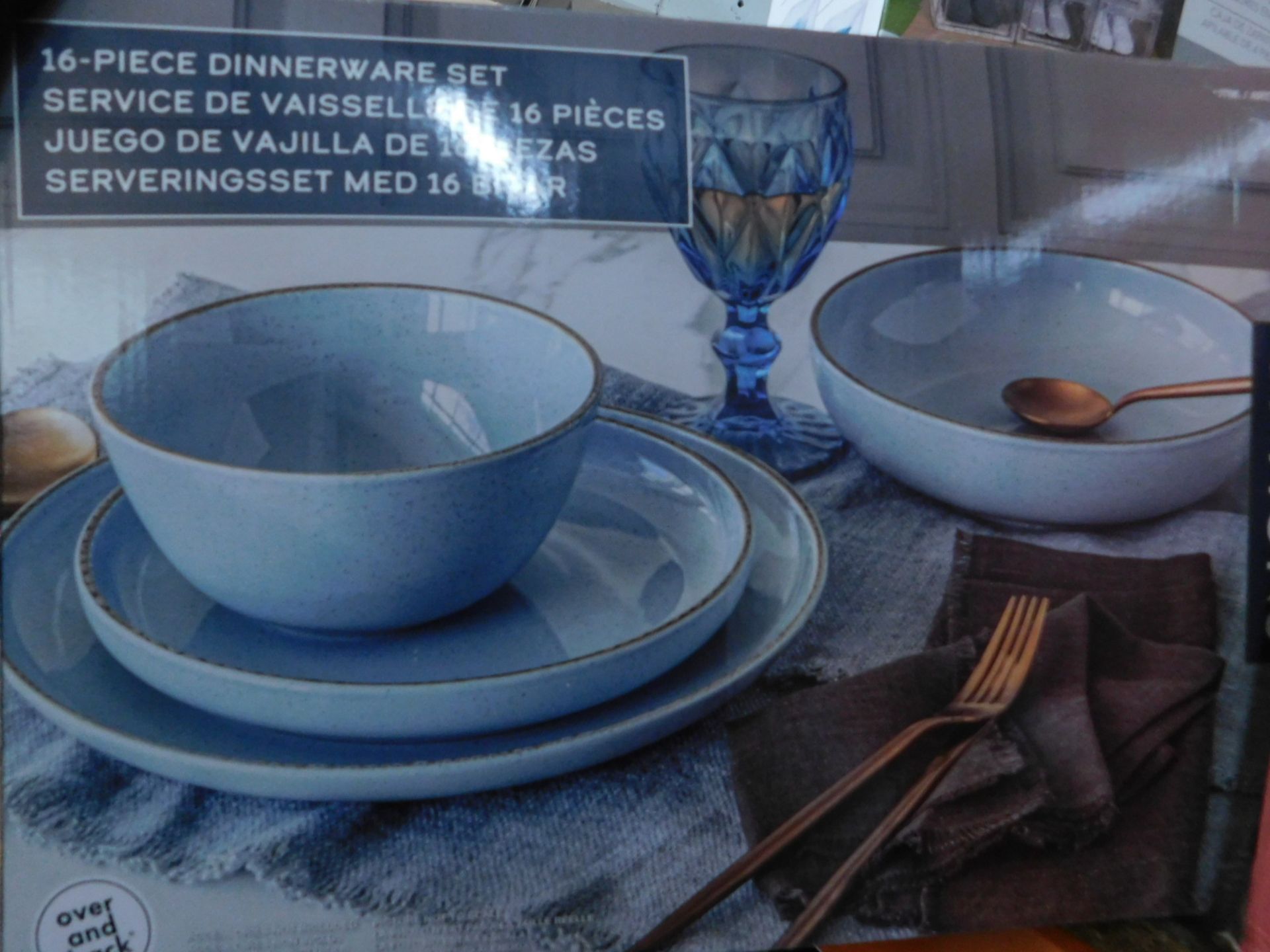 1 BOXED OVER & BACK STONEWARE DINNERWARE SET RRP Â£59