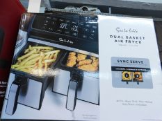 1 BOXED SUR LA TABLE DUAL BASKET AIR FRYER, 7.6L RRP Â£129