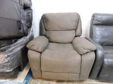 1 PULASKIFABRIC MANUAL RECLINER RRP Â£299