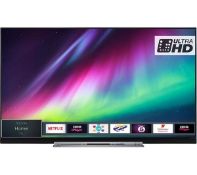 1 TOSHIBA 55U7863DB 4K 55" ULTRA HD HDR SMART LED TV WITH REMOTE RRP Â£349 (WORKING, NO STAND)