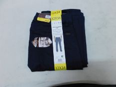 1 BRAND NEW PAIR OF MENS JACHS NEW YORK STRETCH SATEEN PANTS SIZE 32X34 RRP Â£29