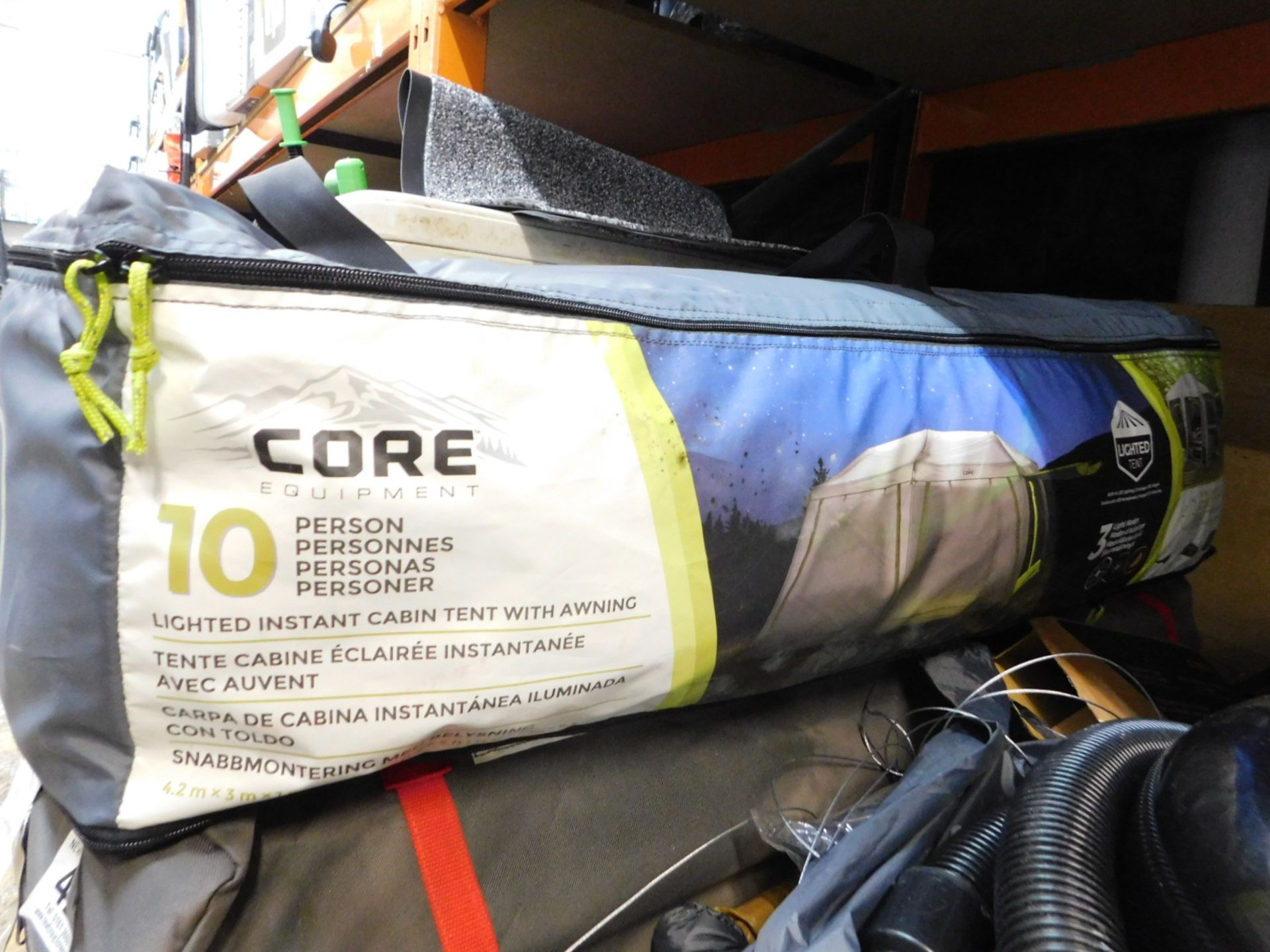 1 BAGGED CORE EQUIPMENT CORE 10 PERSON FULL FLY TENT RRP Â£349