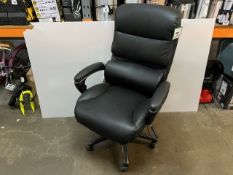 1 LA-Z-BOY AIR EXECUTIVE BLACK BONDED LEATHER OFFICE CHAIR RRP Â£299 (WORKING)