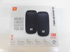 1 BOXED JBL LINK PORTABLE SMART SPEAKER IN BLACK - TWIN PACK RRP Â£249.99