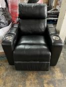 1 PULASKI LEATHER HOME THEATRE POWER RECLINER RRP Â£499