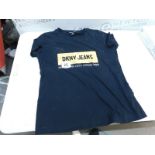 1 DKNY JEANS LOGO T-SHIRT IN BLACK SIZE S RRP Â£19