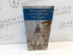 1 BOXED HOLIDAY LANTERN WITH LED LIGHTS RRP Â£39