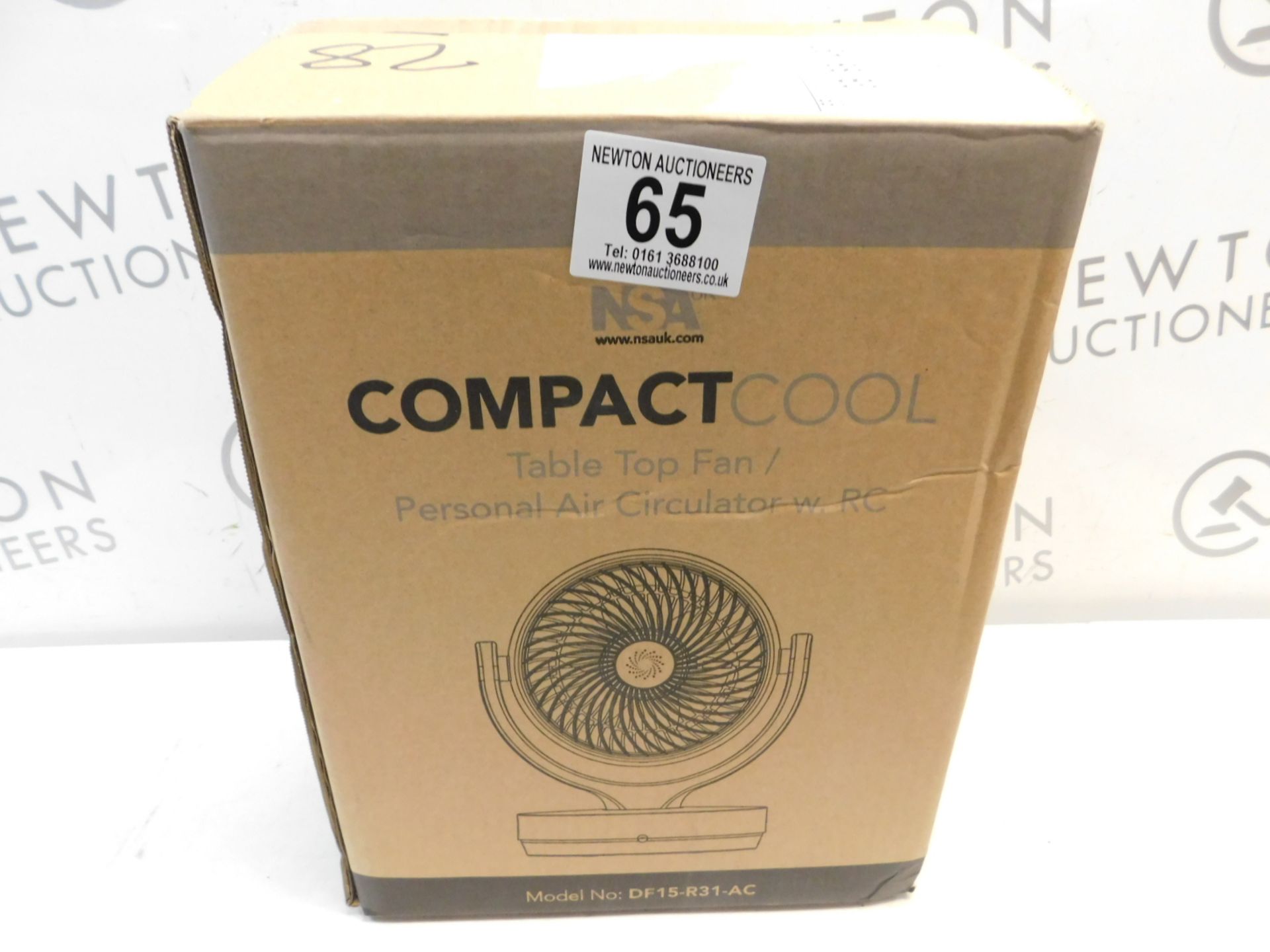 1 BOXED NSA COMPACT COOL TABLE TOP FAN RRP Â£39.99