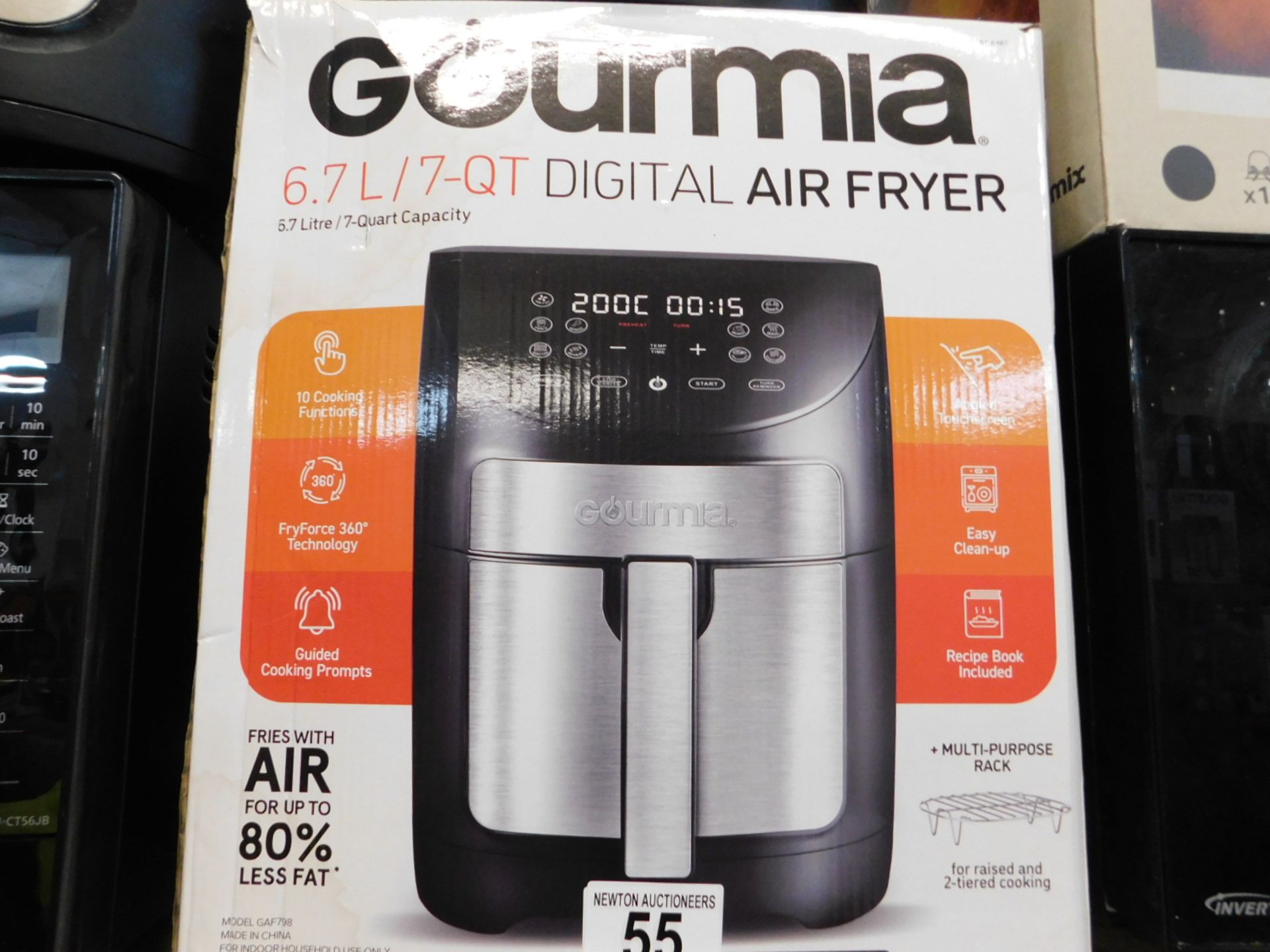 1 BOXED GOURMIA 6.7L DIGITAL AIR FRYER RRP Â£89.99