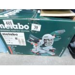 1 BOXED METABO KGS216M CROSS CUT SAW WITH LASER RRP Â£199.99