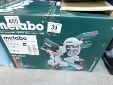 1 BOXED METABO KGS216M CROSS CUT SAW WITH LASER RRP Â£199.99