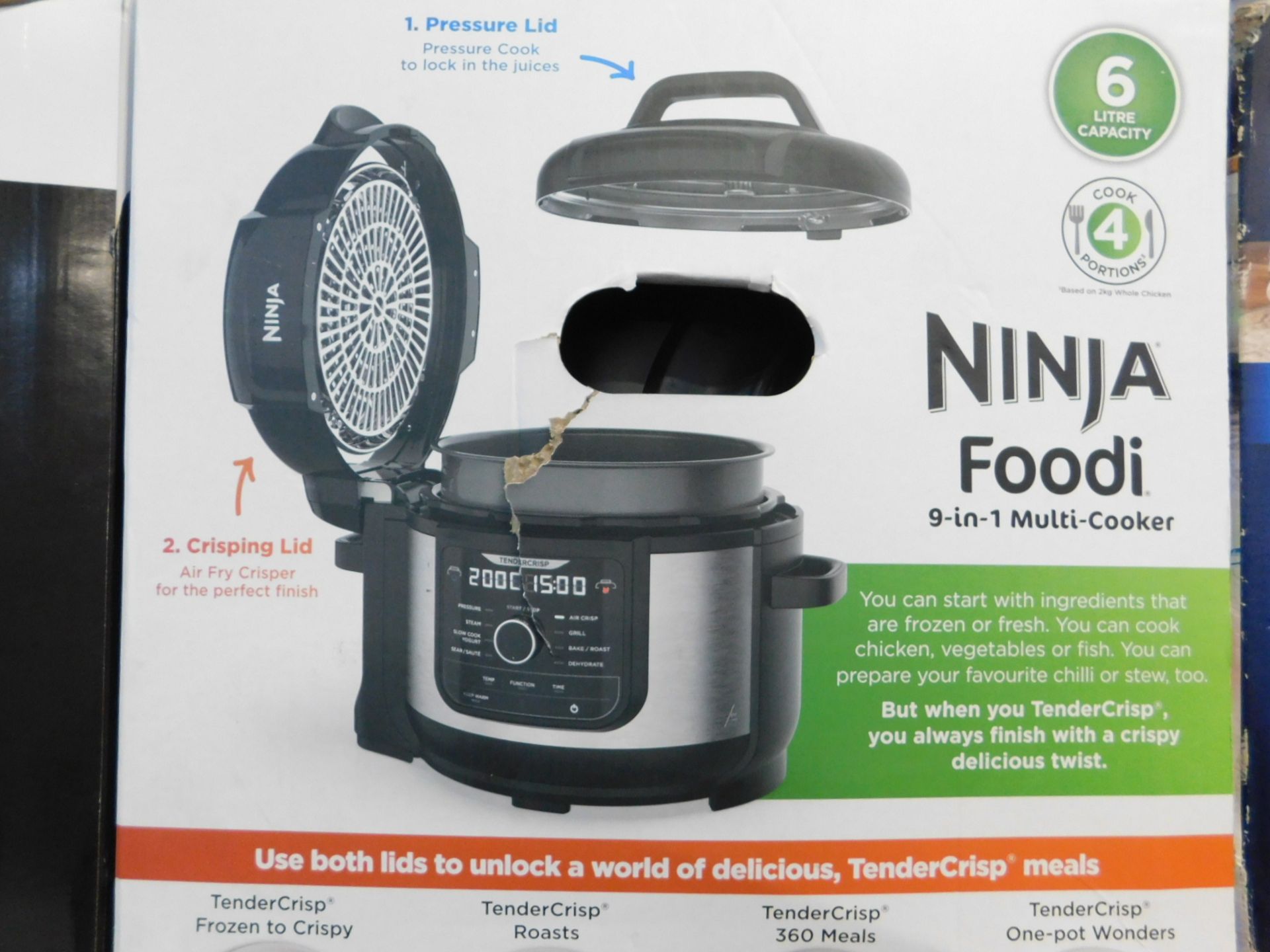 1 BOXED NINJA FOODI 9-IN-1 MULTI-COOKER 6L RRP Â£199