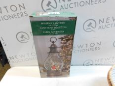 1 BOXED HOLIDAY LANTERN WITH LED LIGHTS RRP Â£39