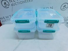 1 SISTEMA BRILLIANCE 10 PIECE FOOD STORAGE SET WITH LIDS LEAK PROOF FOOD CONTAINERS RRP Â£39