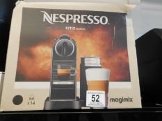 1 BOXED NESPRESSO CITIZ & MILK COFFEE MACHINE BY MAGIMIX RRP Â£199