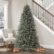 1 ASPEN 7FT 5 INCH (2.3M) PRE-LIT ARTIFICIAL CHRISTMAS TREE WITH 1,850 COLOUR CHANGING MICRO LED