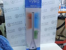 1 BOXED VYBRA 3 IN 1 HEATER, COOLER & IONISER RRP Â£199