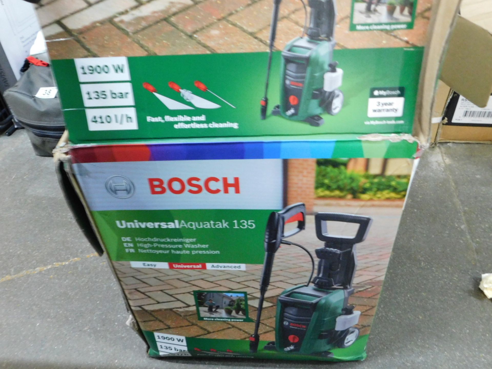 1 BOXED BOSCH ADVANCED AQUATAK 135 HIGH-PRESSURE WASHER RRP Â£199