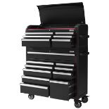 1 BOXED KIRKLAND SIGNATURE 42" (106CM) REDLINE 16-DRAWER GARAGE TOOL CHEST RRP Â£899 (LIKE NEW,