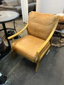 1 GALLERY ASHFORD CAMEL BROWN ARMCHAIR RRP Â£349