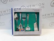 1 BOXED GOURMET BASICS BY MIKASA FERN SERVING SET, 6-PIECE RRP Â£34.99