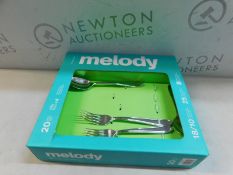 1 BOXED MELODY STAINLESS STEEL CUTLERY SET RRP Â£39