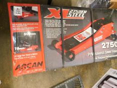 1 BOXED ARCAN XL2750EU 2750KG STEEL SERVICE JACK RRP Â£199