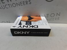 1 BOXED DKNY WOMEN'S SEAMLESS RIB KNIT 4 PACK BIKINI BRIEF SIZE L RRP Â£24.99