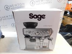 1BOXED SAGE BARISTA EXPRESS BES875UK BEAN TO CUP COFFEE MACHINE RRP Â£599 (WATER TANK AND COVER