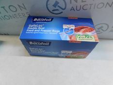 1 NEW BOX OF BACOFOIL SAFELOC FOOD AND FREEZER BAGS RRP Â£24.99