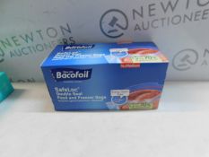 1 NEW BOX OF BACOFOIL SAFELOC FOOD AND FREEZER BAGS RRP Â£24.99
