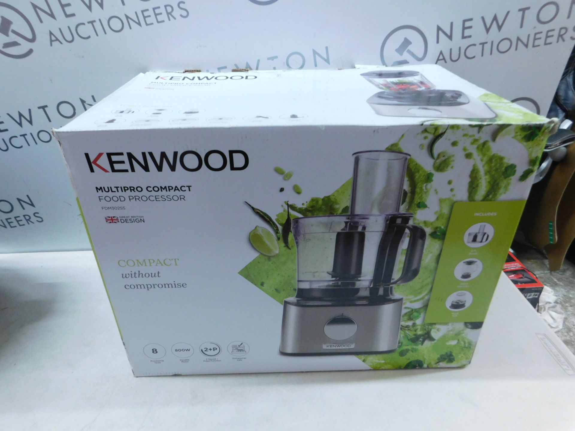 1 BOXED KENWOOD FDM302SS 800W 2.1L MULTI-PRO COMPACT FOOD PROCESSOR WITH ACCESSORIES RRP Â£129.99