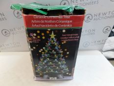 1 BOXED 17 INCH (44CM) NOSTALGIC CHRISTMAS TREE TABLE TOP ORNAMENT WITH LED LIGHTS RRP Â£69