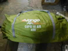 1 BAGGED VANGO CAPRI III 400 AIRBEAMÂ® 4 PERSON FAMILY TENT RRP Â£499