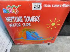 1 BOXED BEBOP NEPTUN TOWER WATER SLIDE (L 420 X W 300 X H 230 CM) RRP Â£499