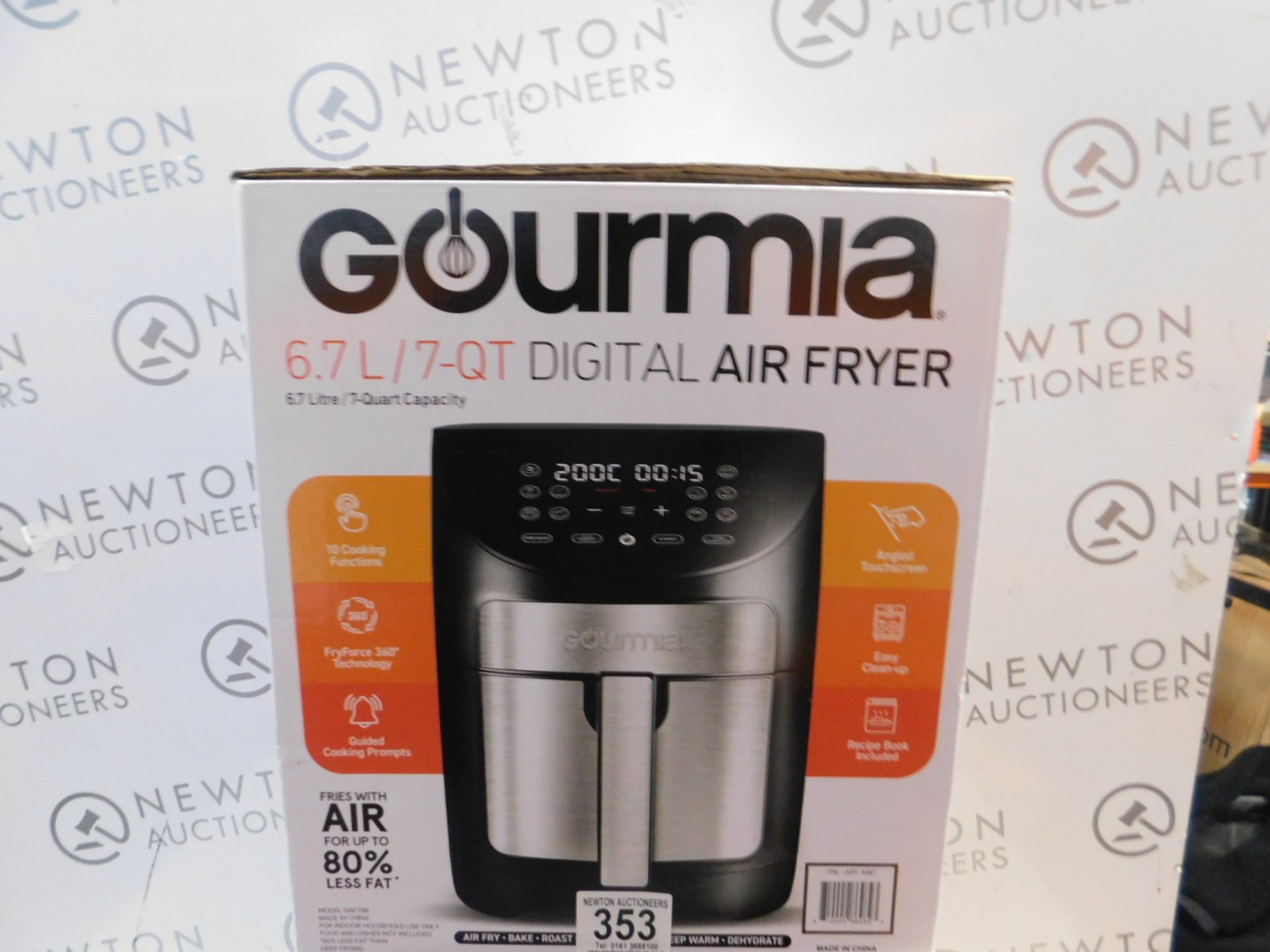 1 BOXED GOURMIA 6.7L DIGITAL AIR FRYER RRP Â£89.99