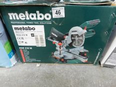 1 BOXED METABO KGS216M CROSS CUT SAW WITH LASER RRP Â£199.99