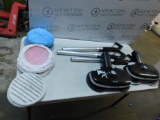 1 SET OF 3 BROKEN AIRCRAFT POWERGLIDE CORDLESS HARD FLOOR CLEANER & POLISHER (SPARES AND REPAIRS)