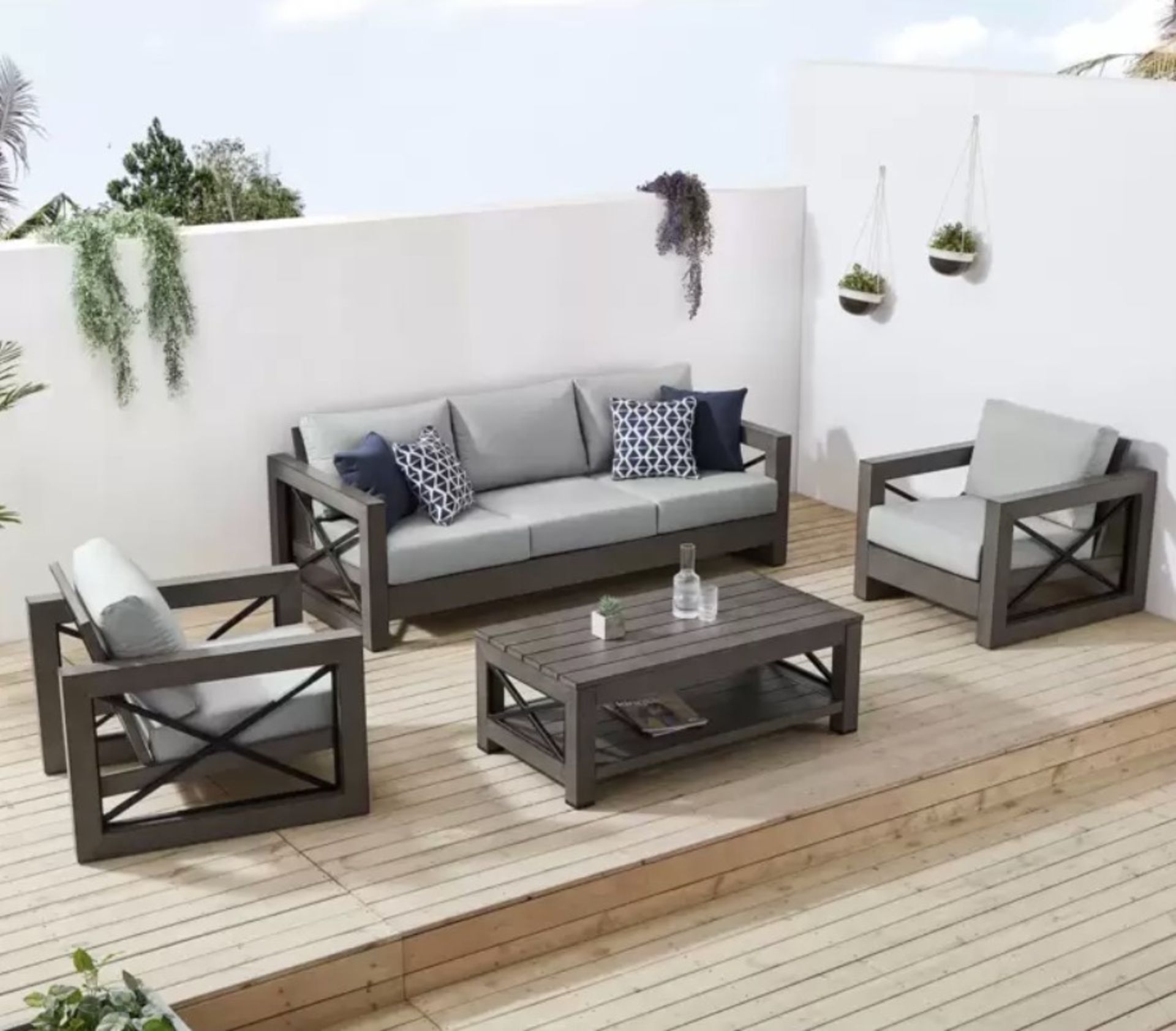 1 OVE DECORS AUSTIN 4 PIECE DEEP SEATING PATIO SET Â£1,999.99 (PICTURES FOR ILLUSTRATION PURPOSES