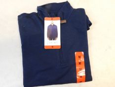 1 BRAND NEW MENS JACHS NEW YORK 1/4 JUMPER IN NAVY SIZE M RRP Â£24.99