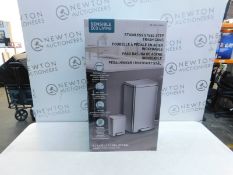 1 BOXED EKO STAINLESS STEEL 30L PEDAL BIN & 5.2L PEDAL BIN RRP Â£49