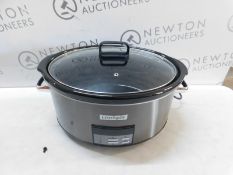 1 BOXED CROCK-POT SLOW COOKER - STAINLESS STEEL RRP Â£69