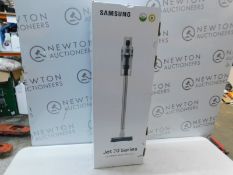 1 BOXED SAMSUNG JET 70 TURBO 21.6V VACUUM CLEANER WITH LED DISPLAY WITH CHARGER AND BATTERY RRP Â£