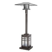 1 BOXED WELL TRAVELLED LIVING 2.3M (93") 48,000 BTU SQUARE MOCHA PATIO HEATER WITH LIGHTED BASE