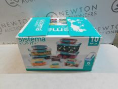 1 BOXED SISTEMA KLIP IT PLUS FOOD STORAGE SET RRP Â£29