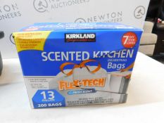 1 BOXED KIRKLAND SIGNATURE 13 GALLON FLEX-TECH SCENTED BIN BAGS RRP Â£24.99