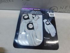 1 PACK OF 3 KIRKLAND SIGNATURE PREMIUM GOLF GLOVES SIZE M-L RRP Â£29.99