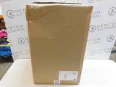 1 BOXED LOLEK SILVER GLASS DUAL LIGHT TABLE LAMP RRP Â£119